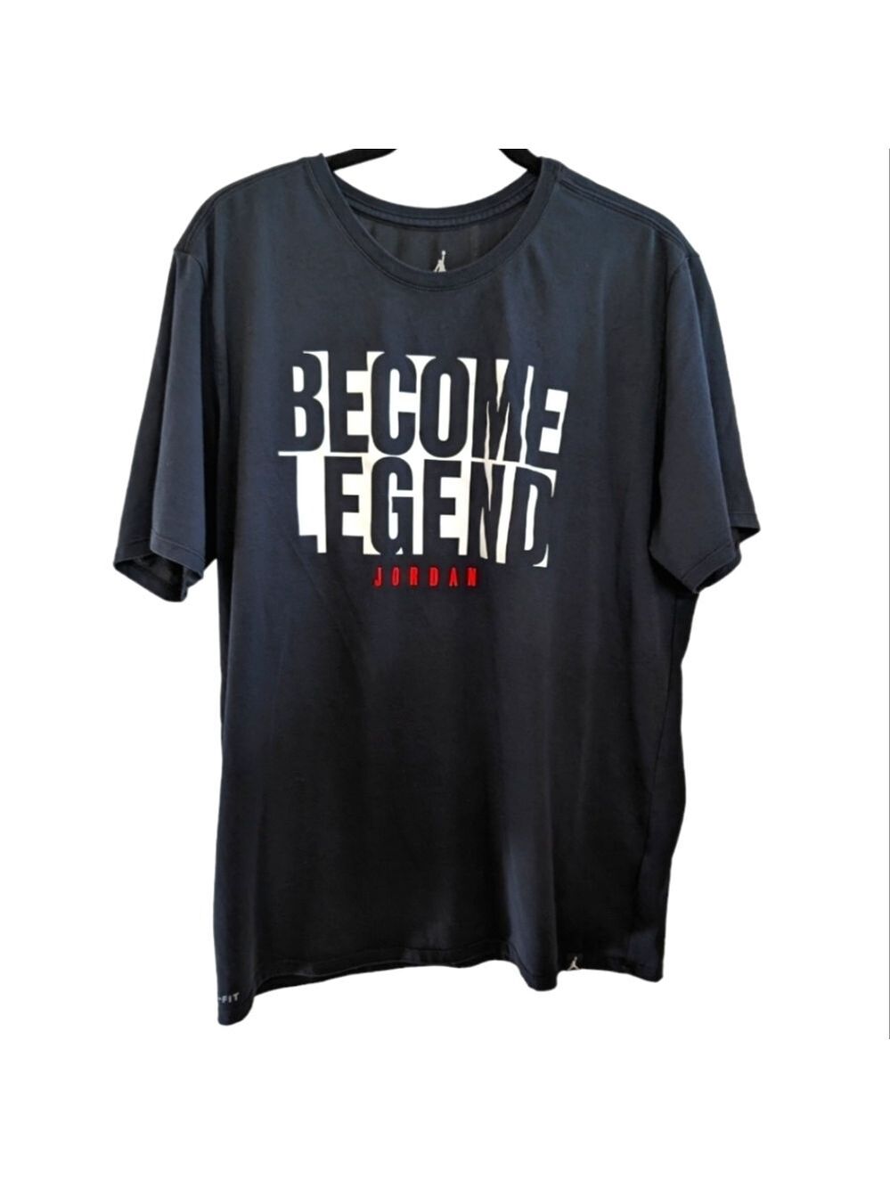 Jordan BECOME LEGEND Black SS Dri-fit Tshirt Size XL EUC
